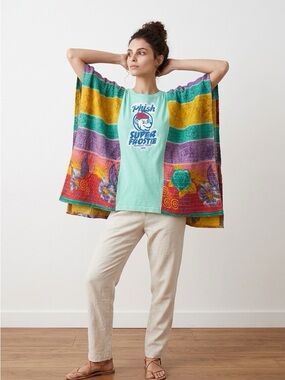 Handcrafted Upcycled Phish Kantha Tunic NWT One Size